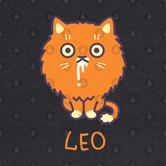 Funny Leo Cat Horoscope Tshirt - Astrology and Zodiac Gifts by BansheeApps